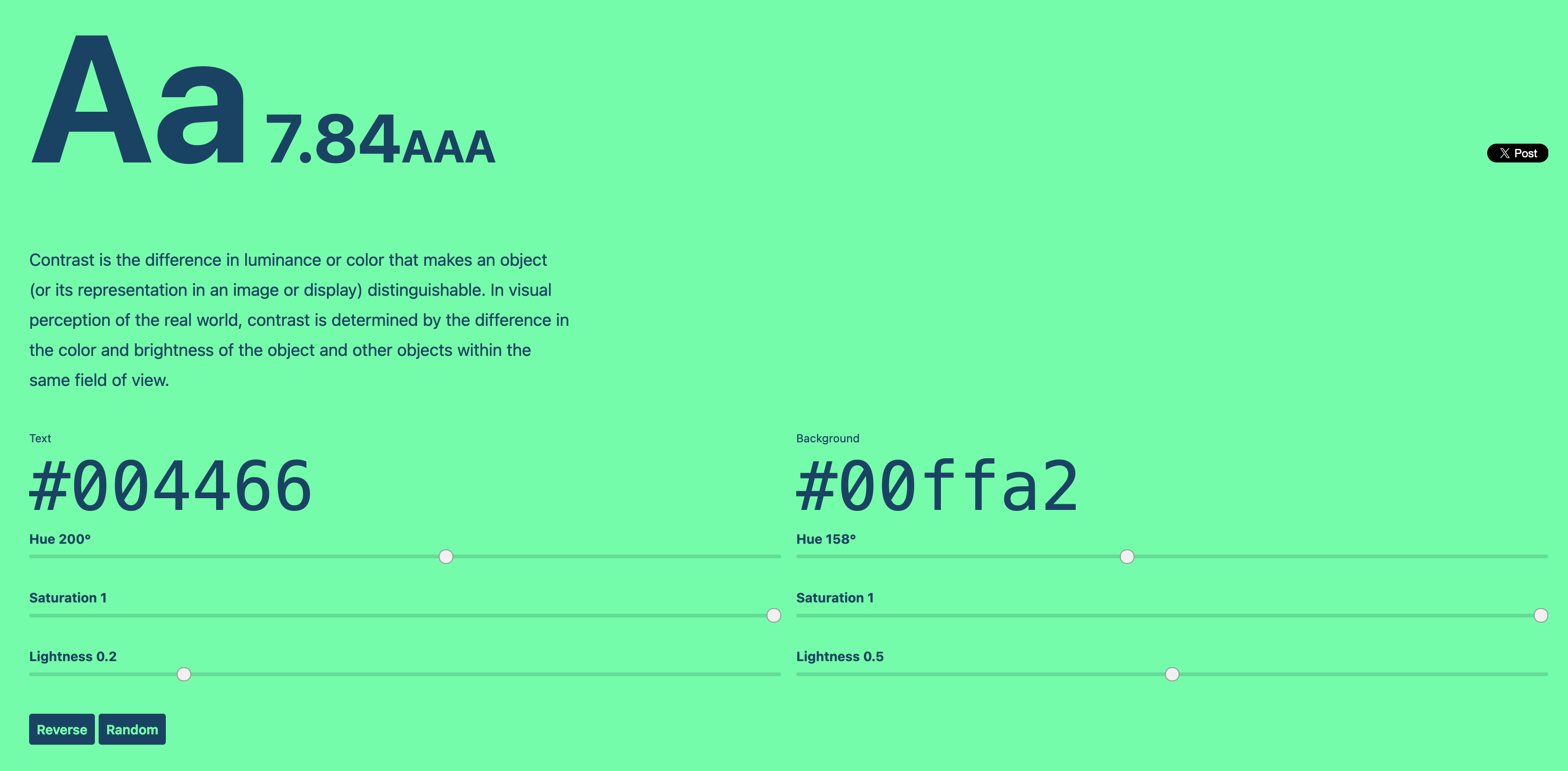 Screenshot of Colorable