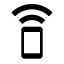 A mobile device that has a signal coming out of it